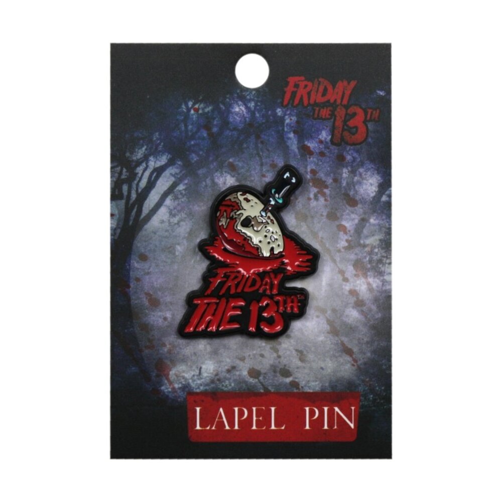 Friday 13th Enamel Pin - Jason Mask 80s Horror Movie Halloween Apparel Gift NWT